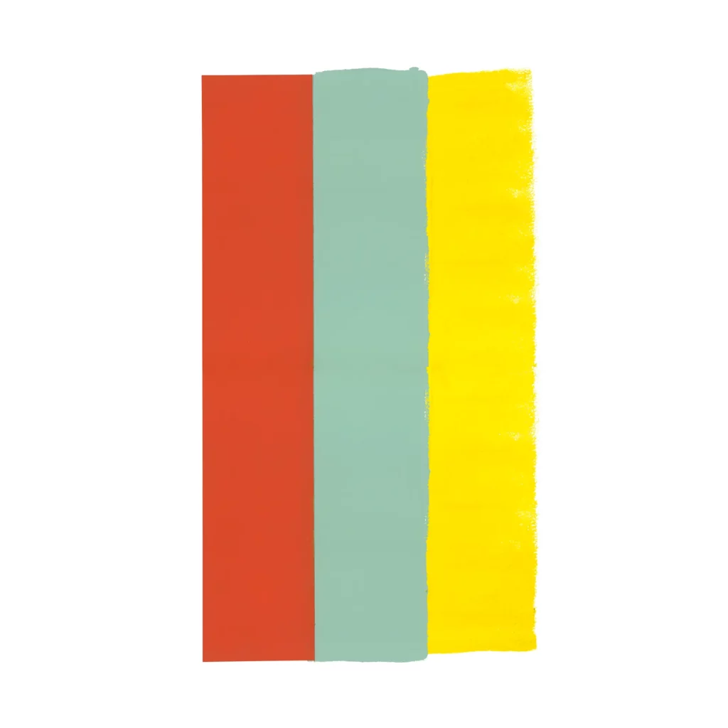 17. Untitled, 2019, acrylic lacquer on paper, 48 x 33 cm