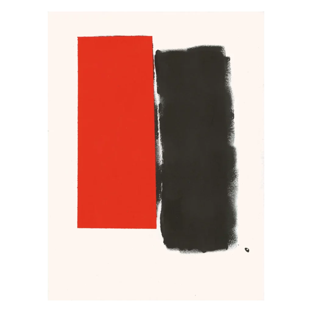 19. Untitled, 2019, acrylic lacquer on paper, 40 x 30 cm