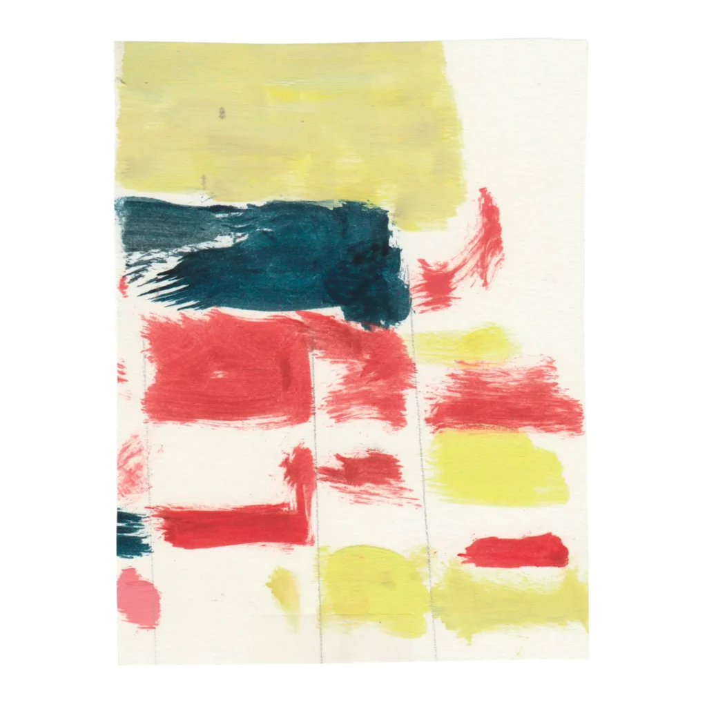2. Untitled, 2020, acrylic on paper, 13 x 10 cm
