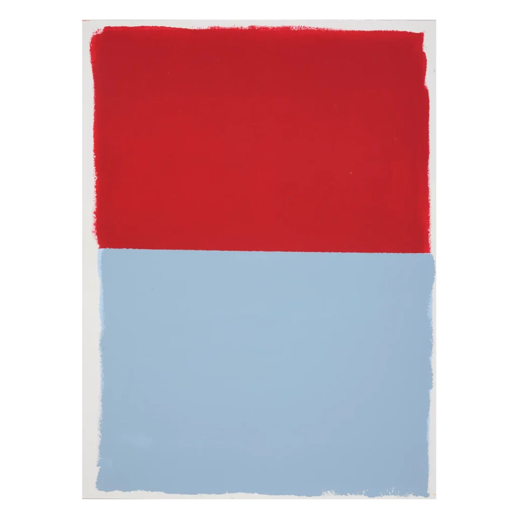 40. Untitled, 2023, acrylic lacquer on paper, 40 x 30 cm